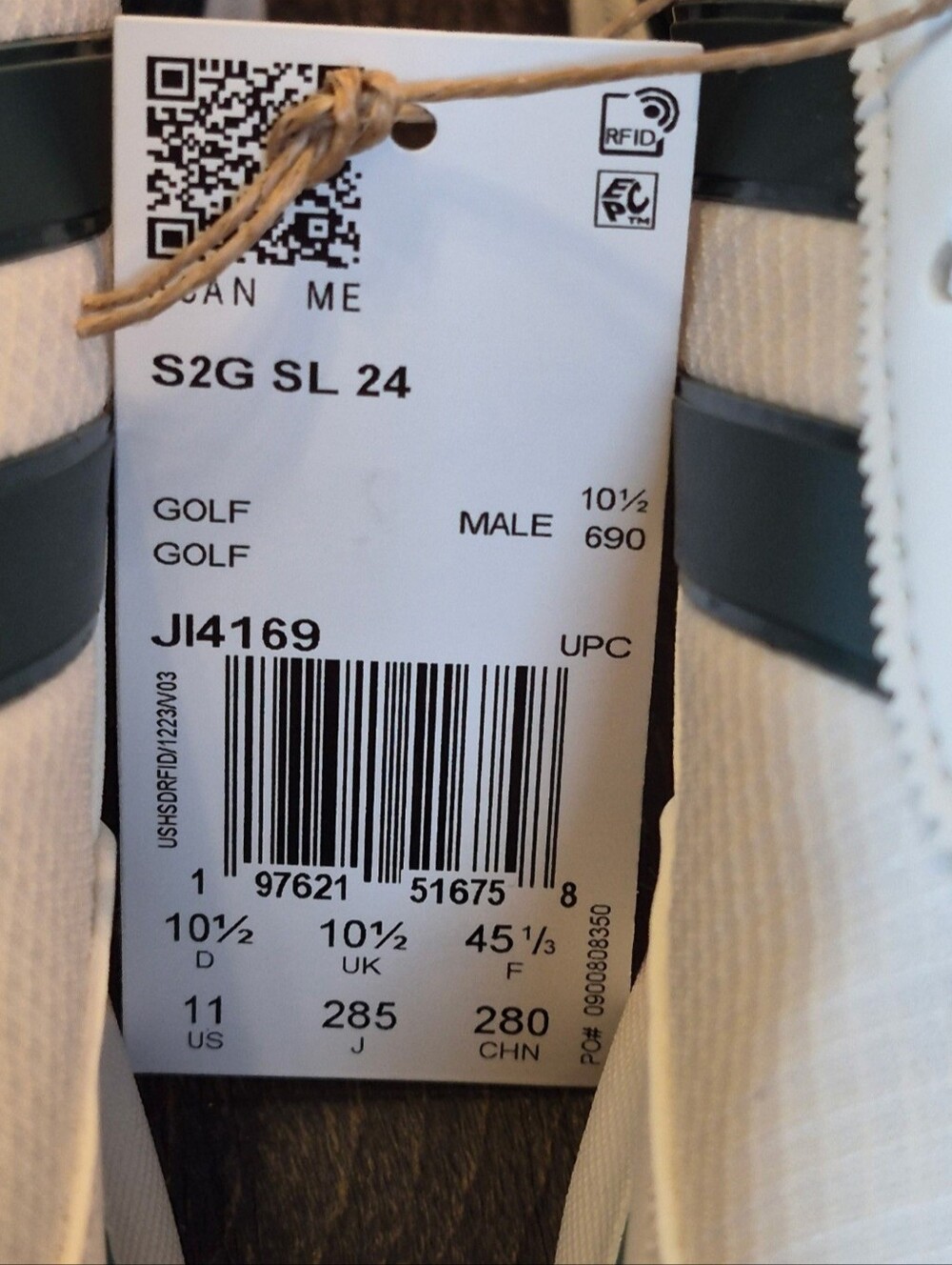 Adidas S2G SL 24 Spikeless Golf Shoes - Picture 2 of 10